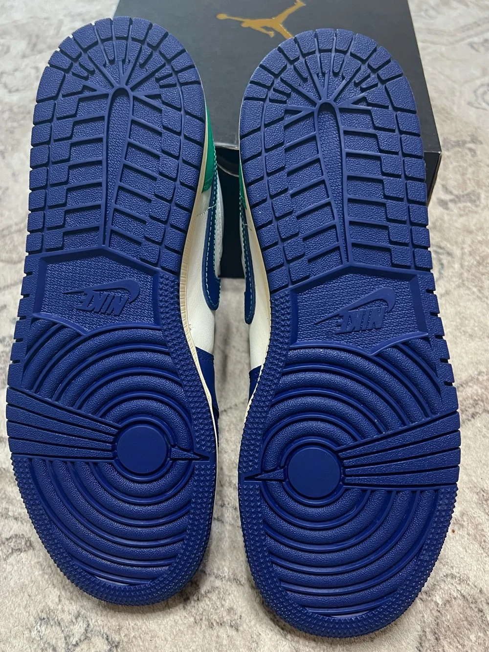 Air Jordan 1 Low Sail/ Deep Royal Blue 8 Women’s size or 6.5 Youth